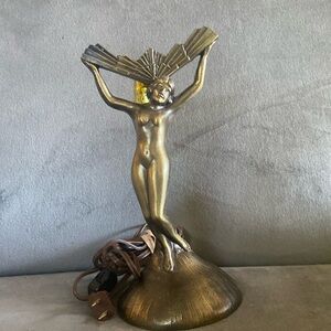 Vintage Frankart Style Figural Lady Art Deco Table Lamps